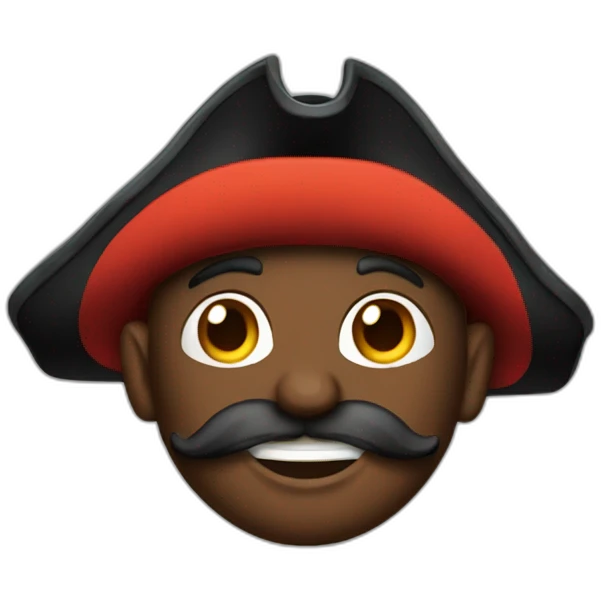 pirate of caribbean in lava emoji
