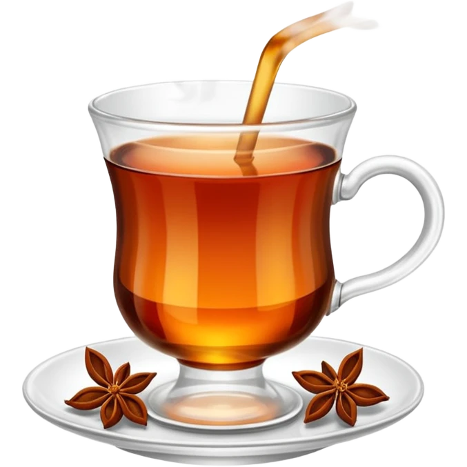 Turkish tea in the turkish tea cup emoji