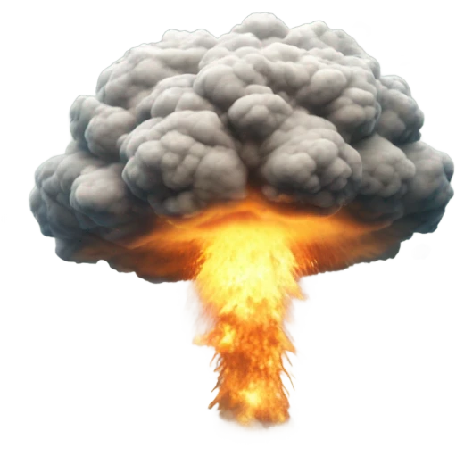 explosion atom in water emoji