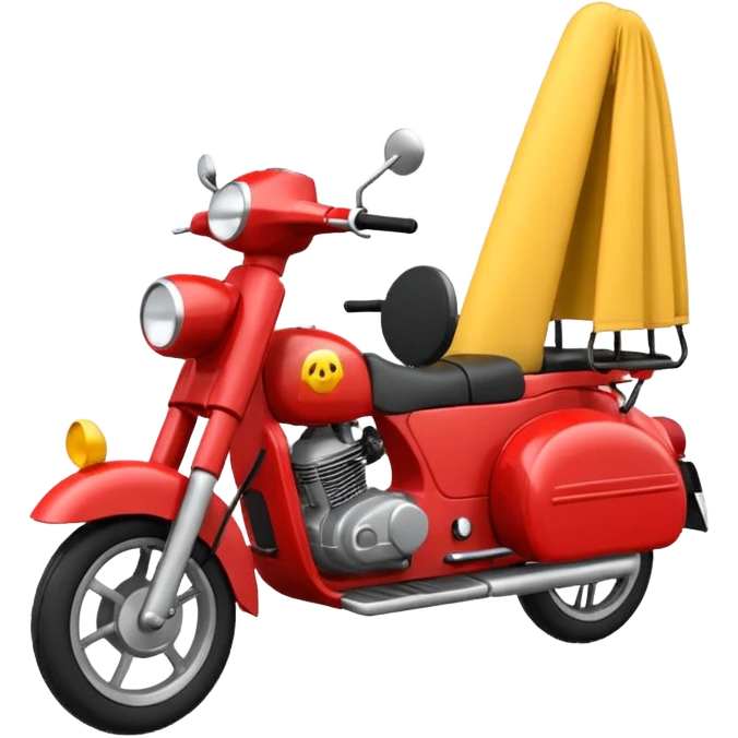 Erstelle mir einen Fallschirmspringer im emoji style mit einem Motor hinten dran  emoji