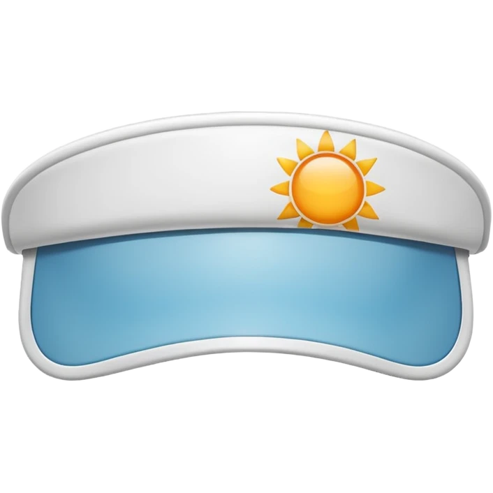 Sun Visor,ehite emoji