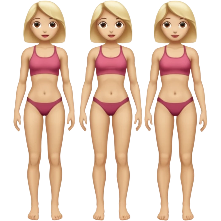 Female anatomy, full body emoji