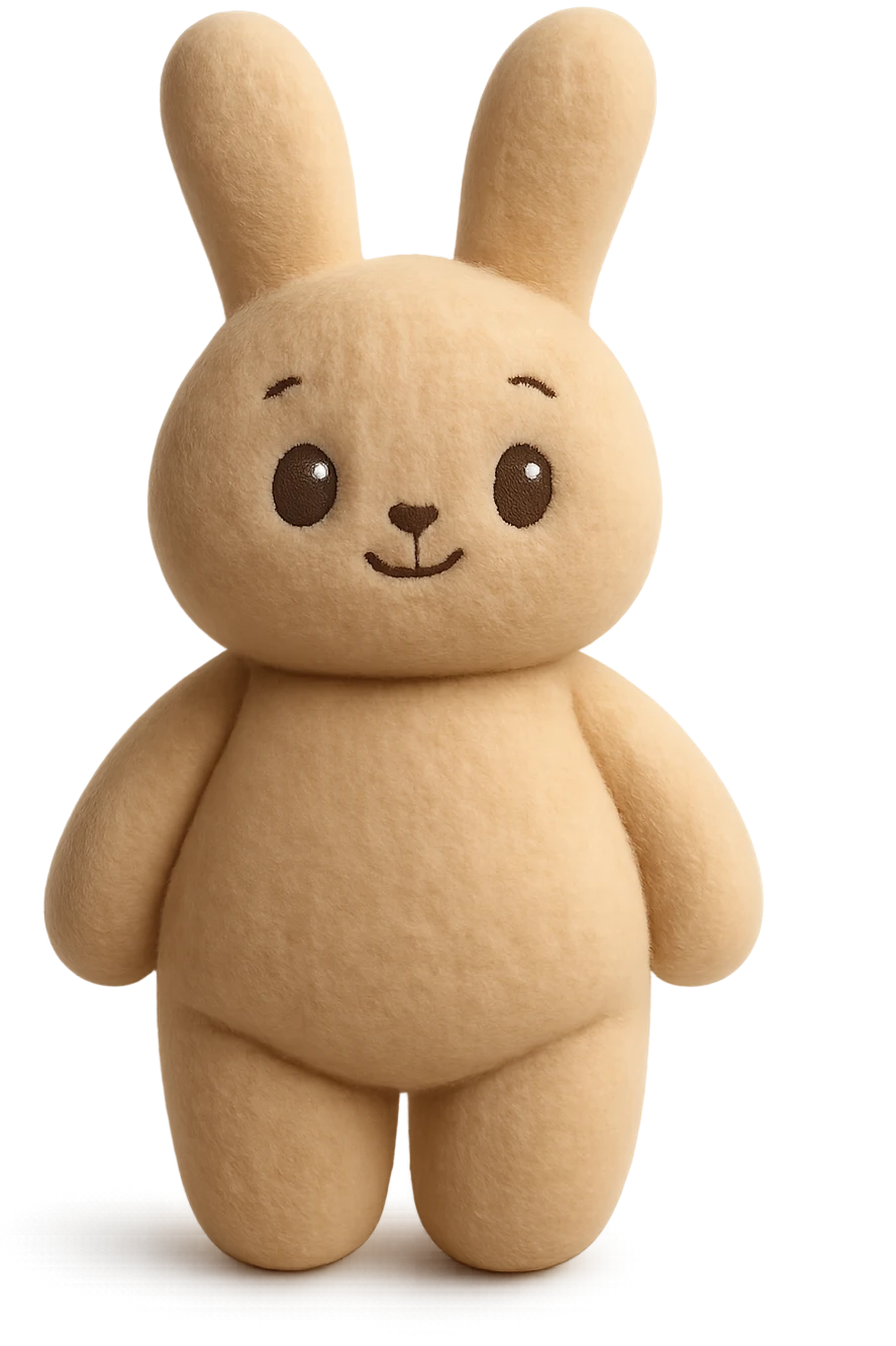 Remove the background while keeping the smooth organic 3D style with a soft beige color palette. The design should be minimal and elegant, with rounded shapes and soft lighting, avoiding blocky forms. emoji
