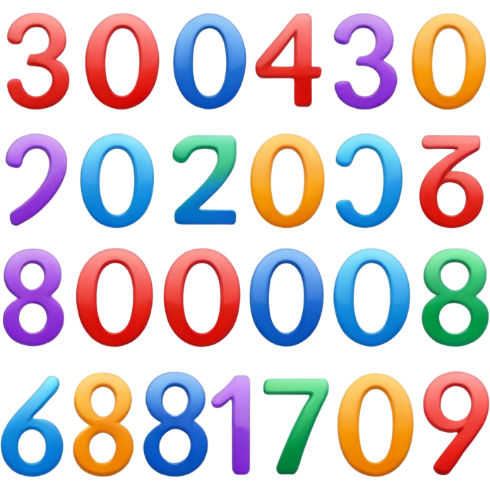 some numbers emoji