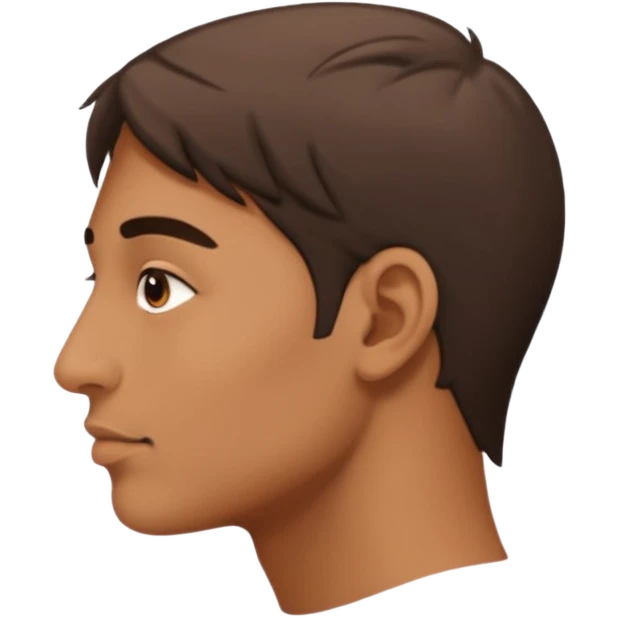  aquiline nose, side view emoji