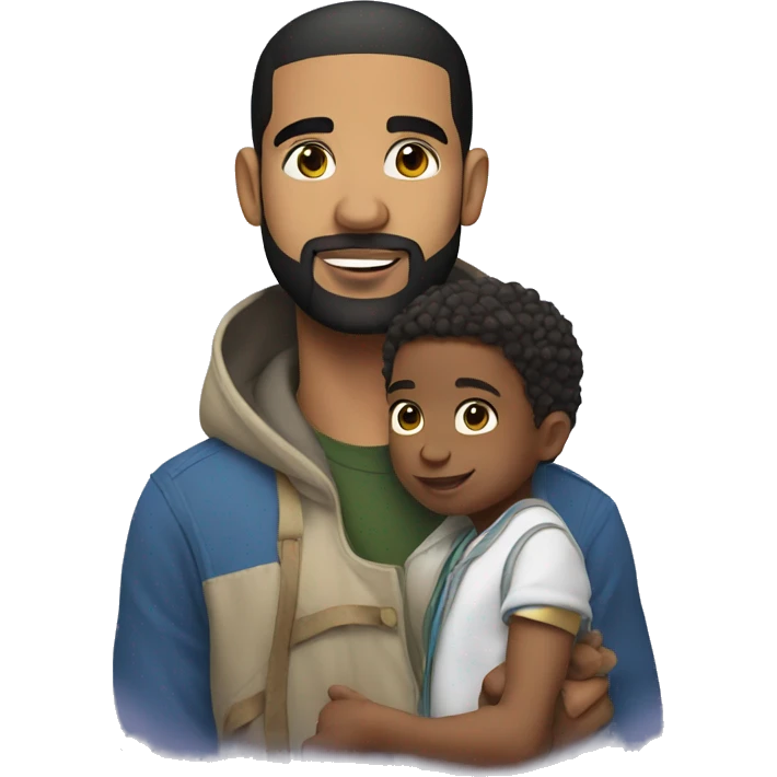 drake with a child emoji