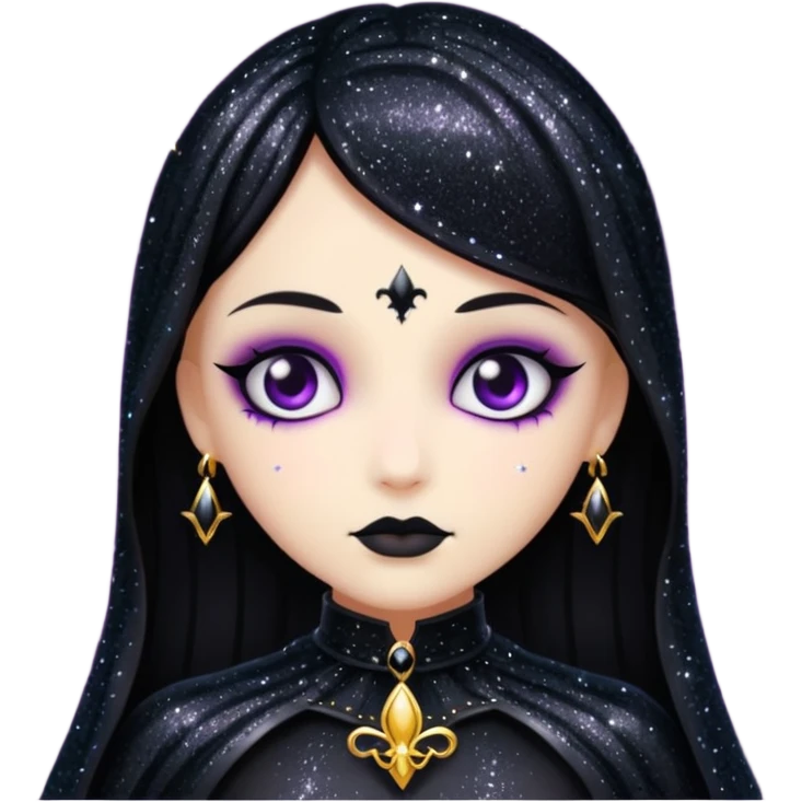 Glitter dark romance emoji