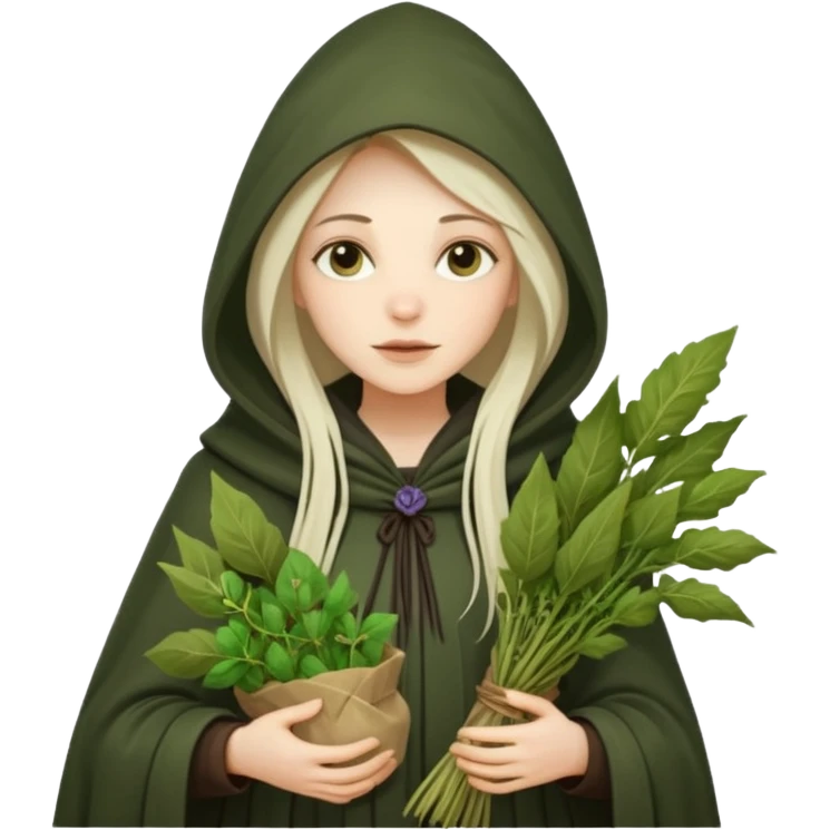Herbal witch emoji