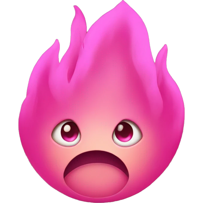 Pink fire emoji