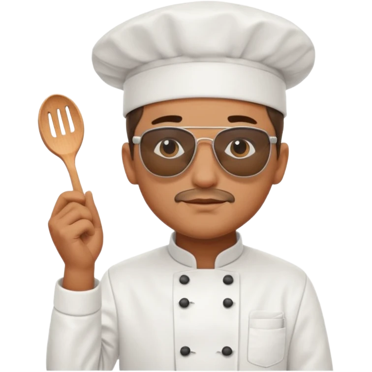 man Chef with sunglasses emoji