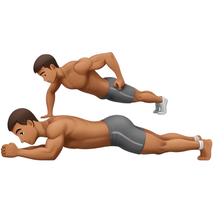 man plank exercise emoji