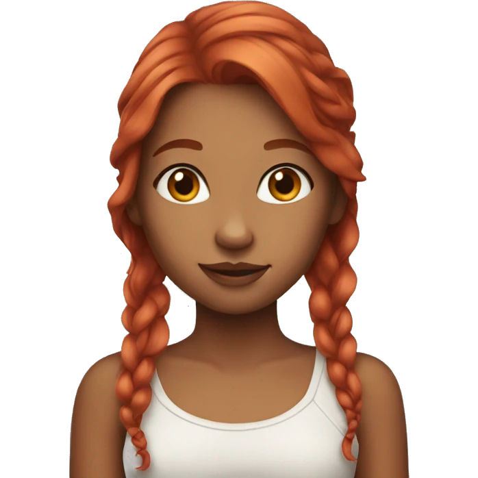 girl with beautiful red hair emoji