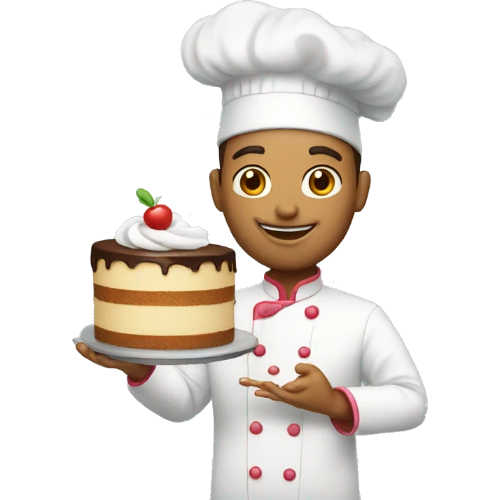 flirting cake chef emoji