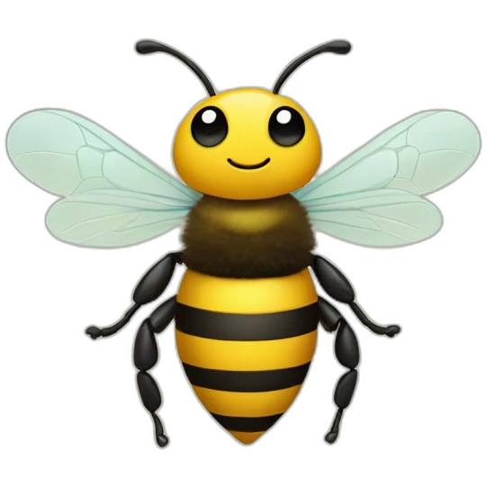 Bee with a heart on his hands  emoji