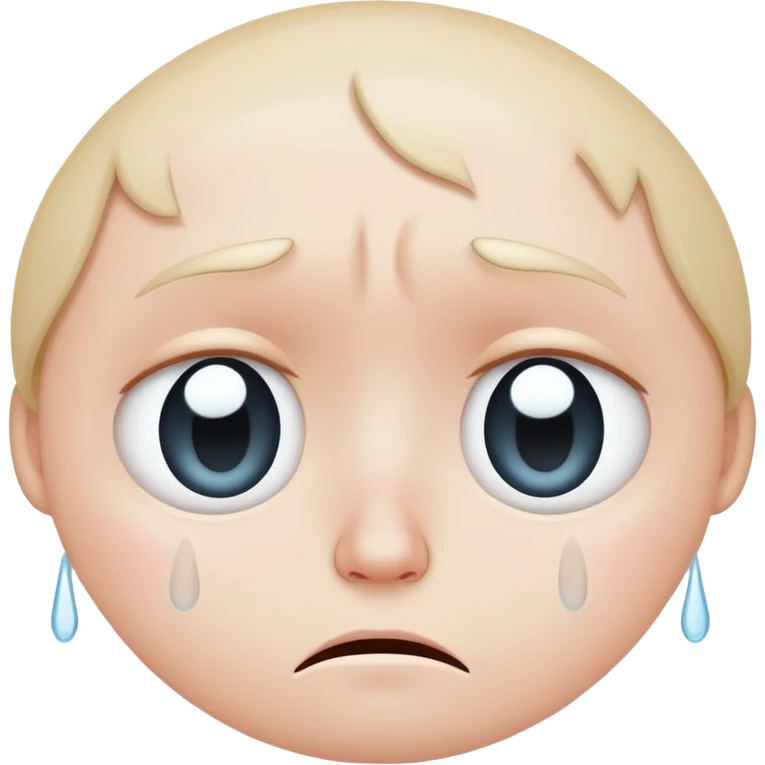 sad face with tear emoji
