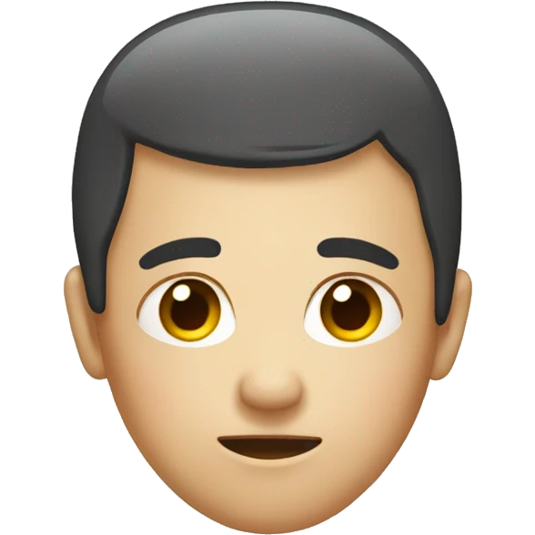 a forehead with acne on it emoji