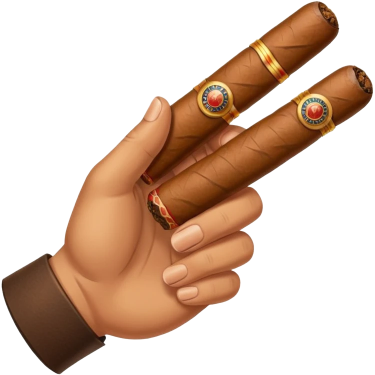 Sigarro en la mano emoji