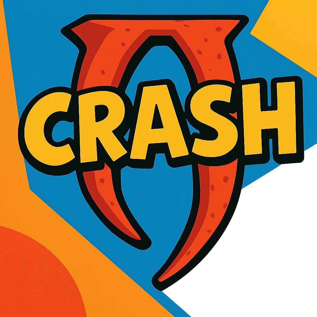 Oblivion game logo stylized in vibrant toon style with the word 'crash' written over it emoji