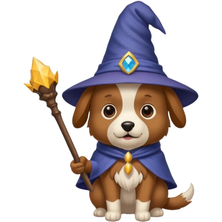 Dog wizard emoji