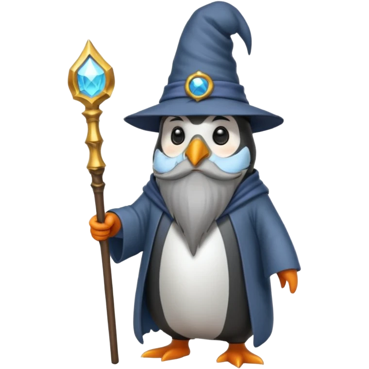 Penguin Wizard emoji