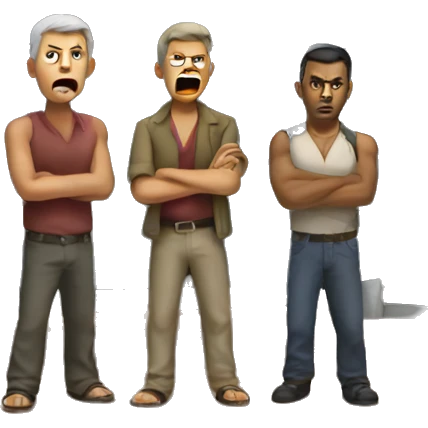 Angry at a caravan emoji