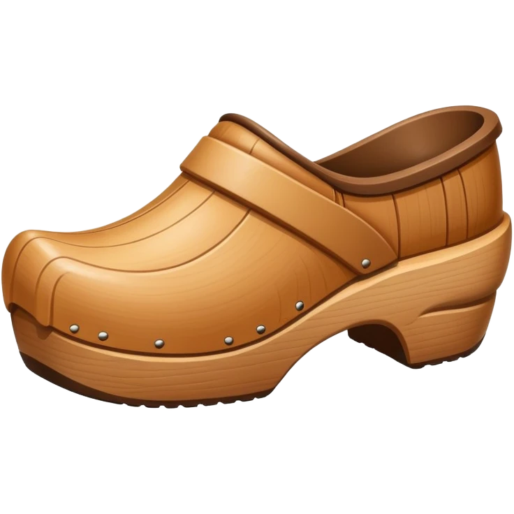simple wooden traditional minimal clog  emoji