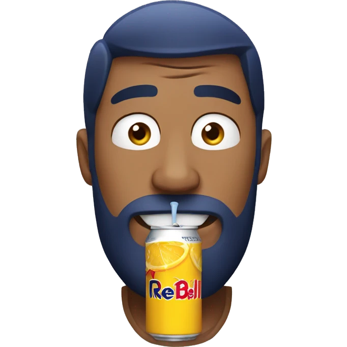 The man who drinks redbull emoji