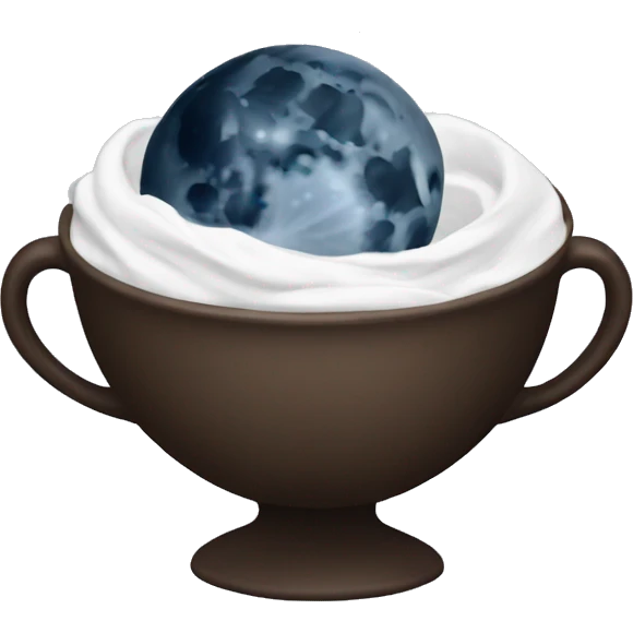 Moon cup for periods emoji