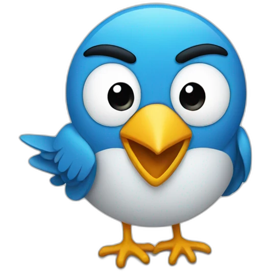 twitter bird logo emoji