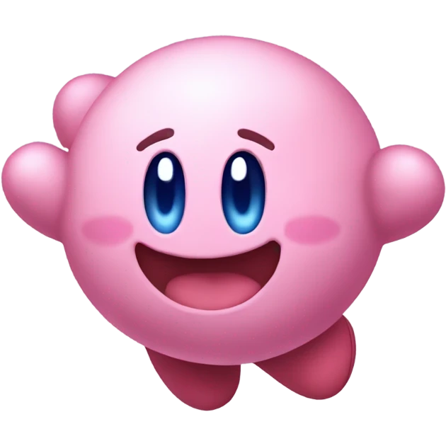 Kirby jumping emoji