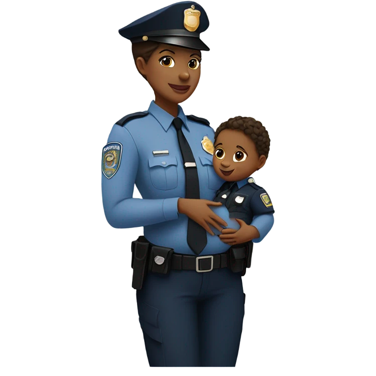 Police office maternity photos emoji
