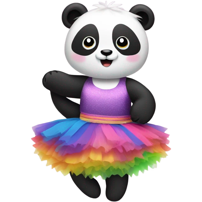 panda wearing a tutu emoji