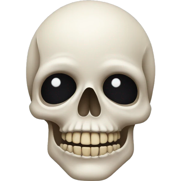 skull emoji with lip stick and make up  emoji