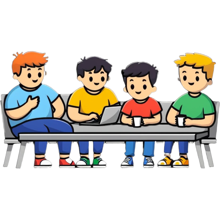 group of friends hanging out emoji
