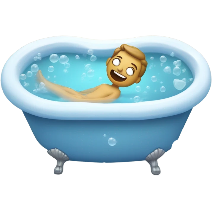 Taking a bath emoji