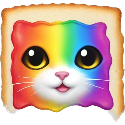 poptart kitty rainbow emoji