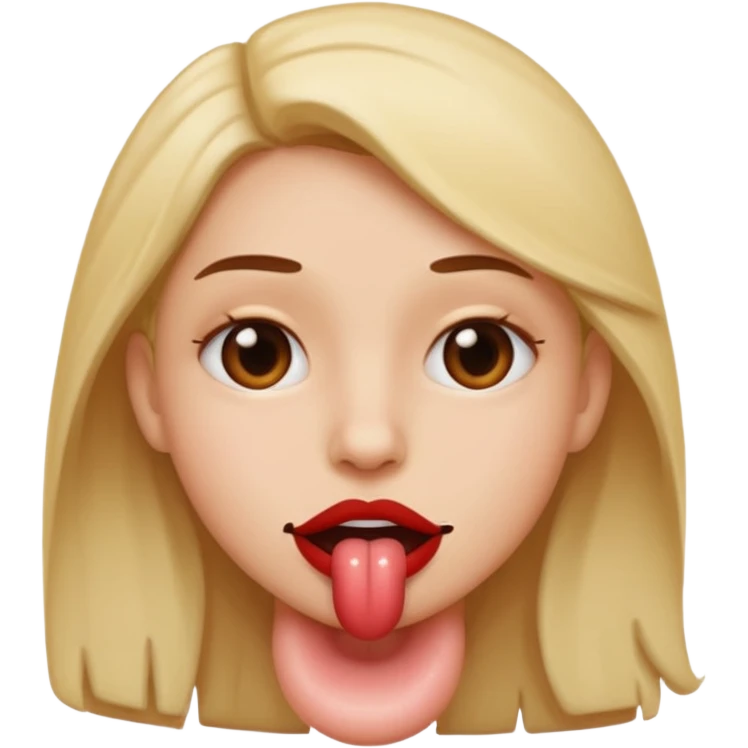 Lip bite emoji