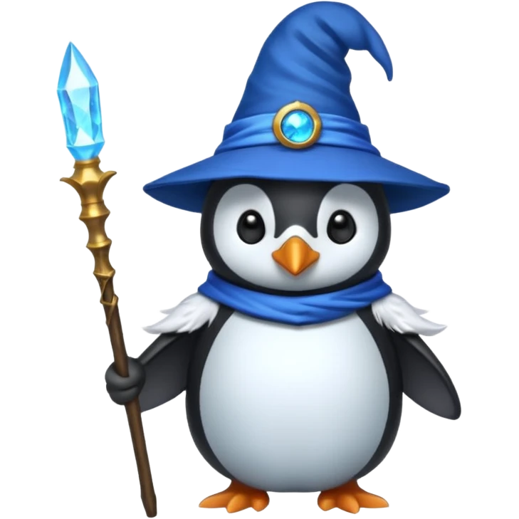 Penguin Wizard emoji