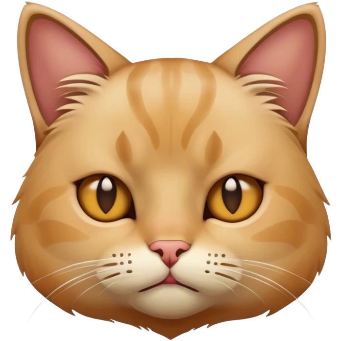 sad face of cat  emoji
