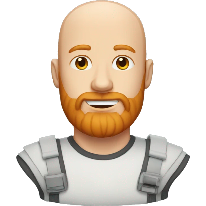 bald man ginger beard emoji