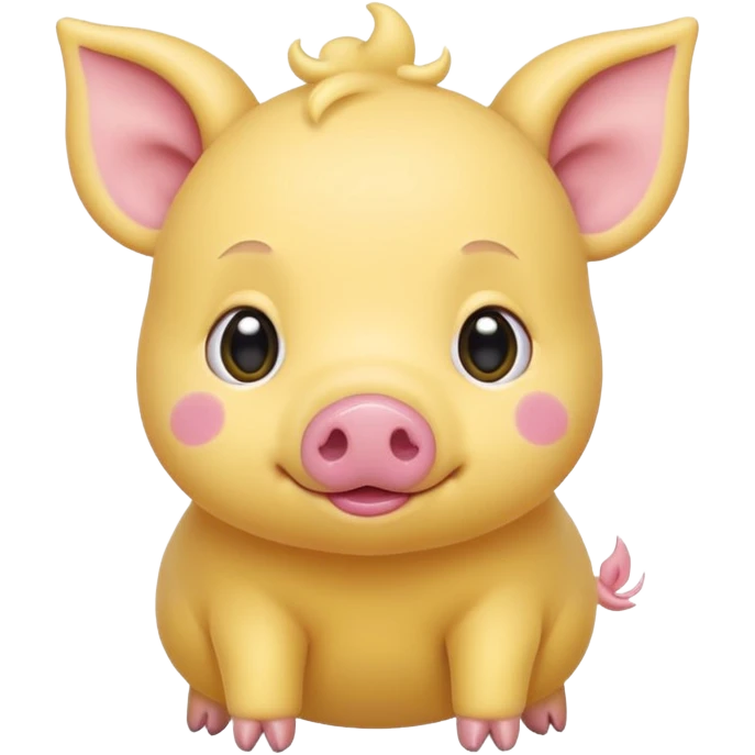yellow baby pig emoji