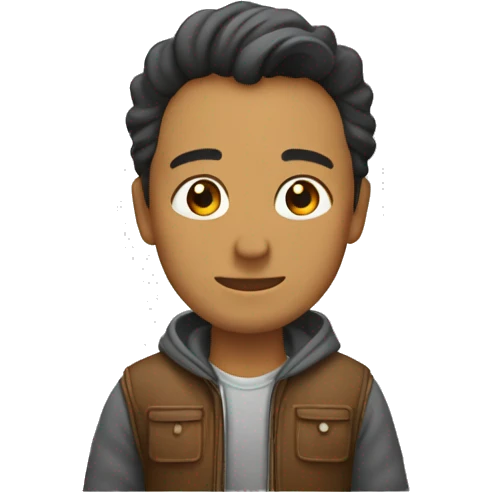 chico cayendo en un char emoji