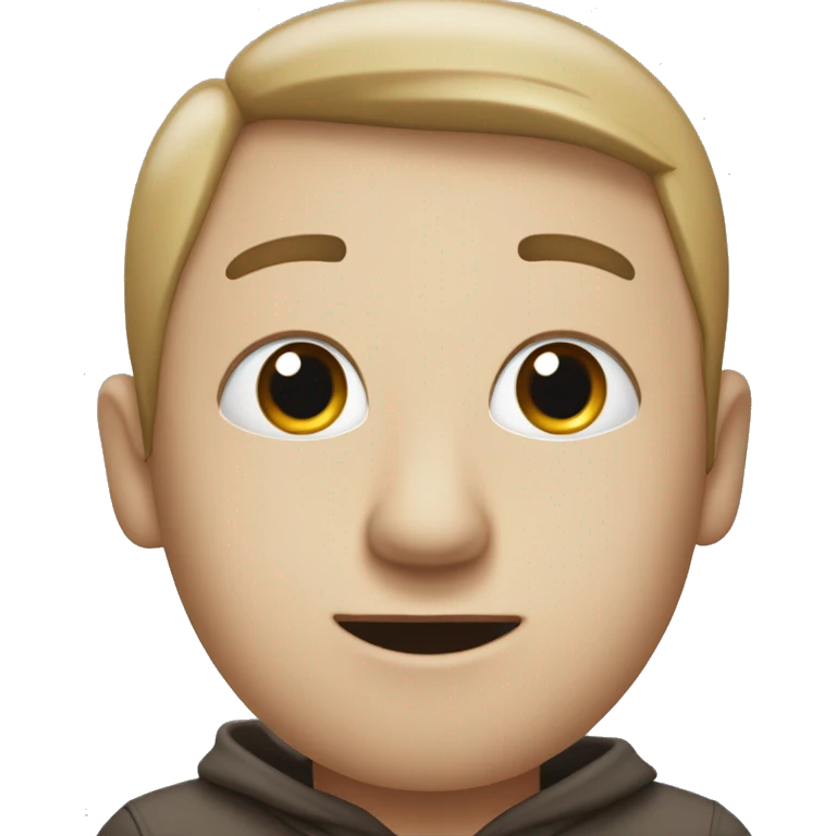 Überraschter Emoji mit einem zuckenden bzw halb geschlossenen Auge und leicht erhöhten Mundwinkeln emoji