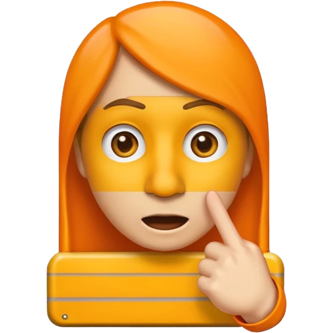 Generate me emoji sticker omg combination of these two 🚧👃🏻 emoji