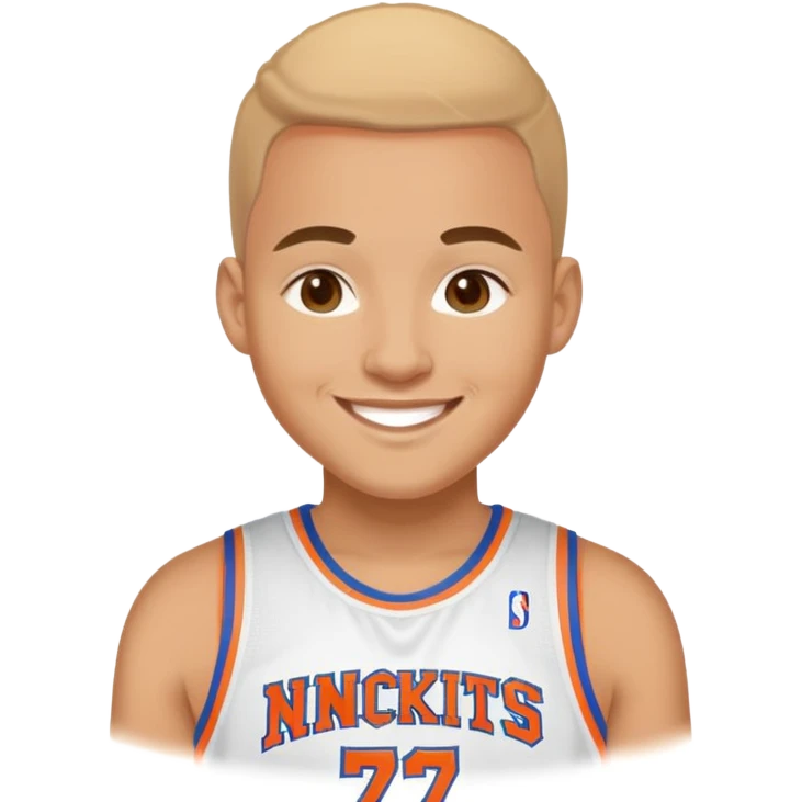 Thumbs up smiling with knicks T shirt light skin emoji