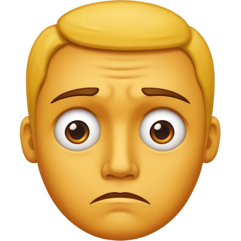 disappointed yellow face  emoji