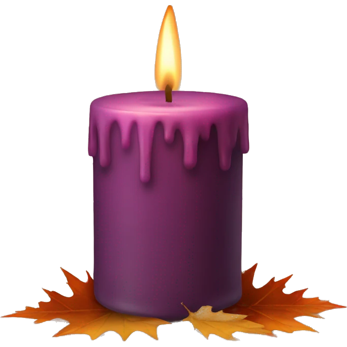 fall candle emoji