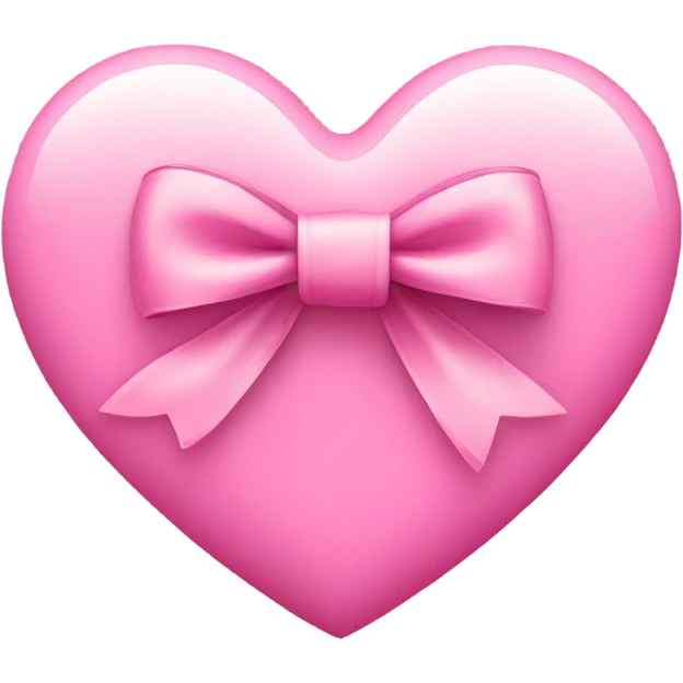 pink heart with bow emoji