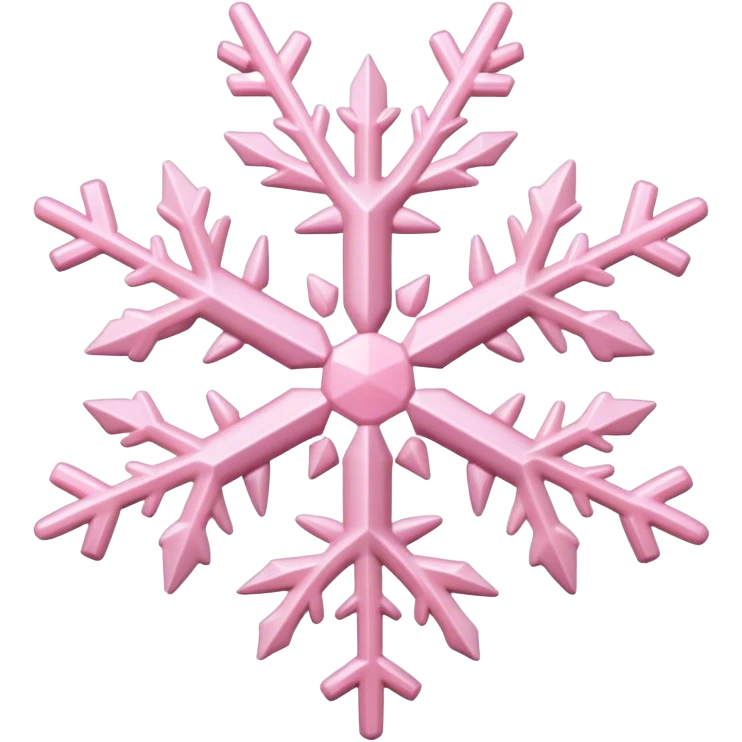 pastel pink snowflake  emoji
