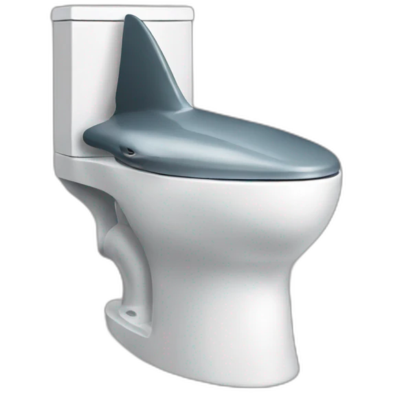 shark toilet emoji